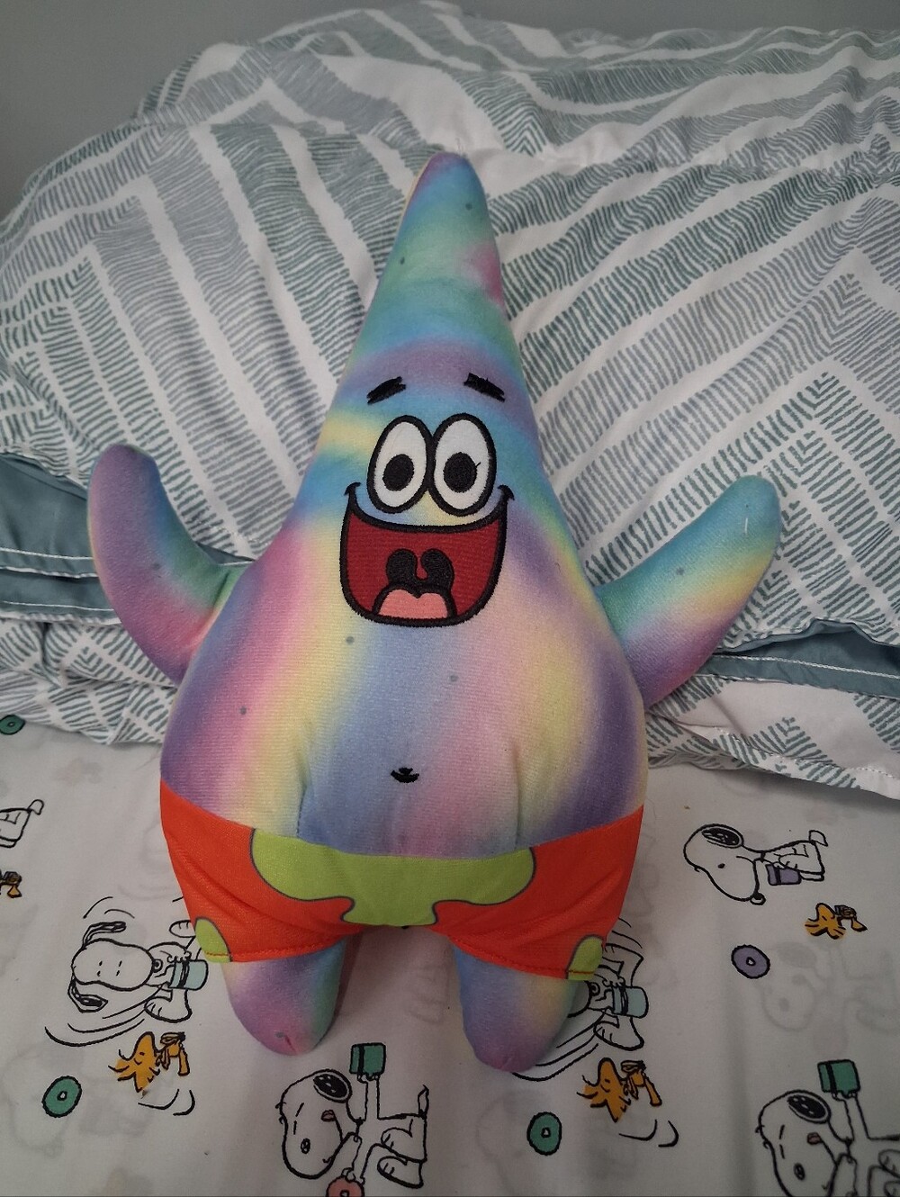 Nickelodean Spongebob Squarepants Patrick Star Tie Dye 12" Plush Stuffed Toy